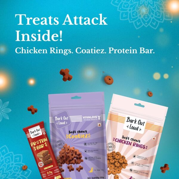 BARK OUT LOUD Festive Gift Box for Dogs | Premium Gift Hamper with Soft Chews, Shampoo, Supplements & Protein Bar | Ideal Gift for All Dog Breeds & Ages