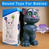 GRAPHENE Electronic Interactive Talking Tom Cat for Toddlers Musical Toy Gift Kids Educational Learning Tool Language Skill and Safe Durable Repeating and Singing Functions Fun Mimicking Toy