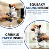 Foodie Puppies Monkey Crinkle Paper Rope Plush Toy for Dogs | Non-Toxic, Soft, Stuffed Interactive Cute Squeaky, Teething Rope Dog Toys | Plush Dog Toys for Small to Medium Dogs