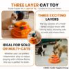 Foodie Puppies Interactive (3 Layers) Tower Track Roller with Colorful Balls for Cats and Kittens | Turntable Puzzle Toy for Mental and Physical Exercise (Color May Vary)