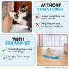 Foodie Puppies 2-in-1 Reversible Cat Scratcher Pad with Catnip for Cats & Kittens, (Couch Scratcher) | Durable Corrugated Cardboard Cat Scratching Board | Scratch Pad Furniture Protection, Play & Rest