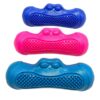 81nqQfwqhaL._SL1500_.jpg The Pets Company Indestructible Dog Chew Toy | Durable TPR Rubber Pet Toy for Aggressive Chewers | Strong, Non-Toxic, Teeth Cleaning, Squeaky Roller Toy for Large Dogs - 6.3 Inches (Colour May Vary)