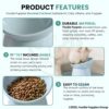 81odqFnL3L._SL1500_.jpg Foodie Puppies Elevated Bowl Feeder Food Water for Cats, Kittens & Puppies (Set of 2) Persian Cat Food Bowl Tilted Raised Bowl (Color May Vary) Plastic, ?15L x 13.5W x 11.5H cms