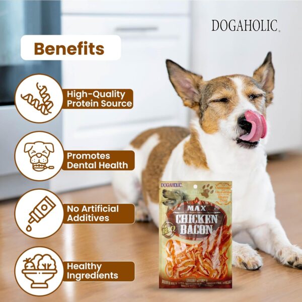 Rena Max Chicken Bacon Strips For Dog Of All Life Stages, BBQ, 130G