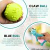 81rK6SPaXwL._SL1500_.jpg Foodie Puppies 2in1 Combo of Latex Squeaky Sound Chew Toy - (Blue Bull and Claw Ball) for Small Dogs & Puppies | Interactive Non - Toxic Durable Rubber Pet Toy for Training, Chewing and Playing