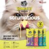 Toptail Cat Treats Chicken & Liver Flavour - 60 Grams (12g x 5 Sachets), Squeezy Creamy Lickable Treats for Cats, Rich in Omega-3 & 6 Fatty Acids