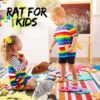 Plastic Wind Up Moving Rat Toys for Kids Mice Set of 4PCs Running Mouse Toys for Girls and Boys Multi-Color Mouses Toy for Dog and Cat Toys - with Fur Mouse Playset for Best Birthday Gift Set