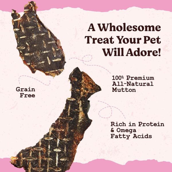 Kennel Kitchen Air Dried Dog Treats | Mutton Slices | 70g (Pack of 1) | Grain Free Natural Treats | Single Ingredient | Preservative Free