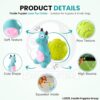 81t8l8TmoNL._SL1500_.jpg Foodie Puppies 2in1 Combo of Latex Squeaky Sound Chew Toy - (Blue Bull and Claw Ball) for Small Dogs & Puppies | Interactive Non - Toxic Durable Rubber Pet Toy for Training, Chewing and Playing