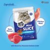 81yTX3FsenL._SL1500_.jpg 12 Month Snack Cat Food Mini Slice Tuna Fish Flavour | Protein-Rich Chicken & Fish Blend | Healthy Weight Maintenance Treat for Adult Cats | Snack for Cat Easy to Digest | 35g Pack of 1