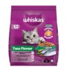 Whiskas Adult (1+ Years) Dry Cat Food, Tuna Flavour, 3 Whiskas Adult (1+ Years) Dry Cat Food, Tuna Flavour, 3 kg, Contains 41 Essential Nutrients, Complete & Balanced Nutrition for Adult Cats