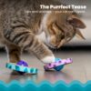 Petstages 701 Spin and Scratch Cat Catnip Toss and Bat Toy