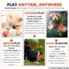 Foodie Puppies Interactive Latex Squeaky Chew Toy for Small to Medium Dogs (Teeth Rugby - Large) | Durable, Non-Toxic, Soft, Floating, Bouncing Pet Toy I Reduce Separation Anxiety (Design May Vary)