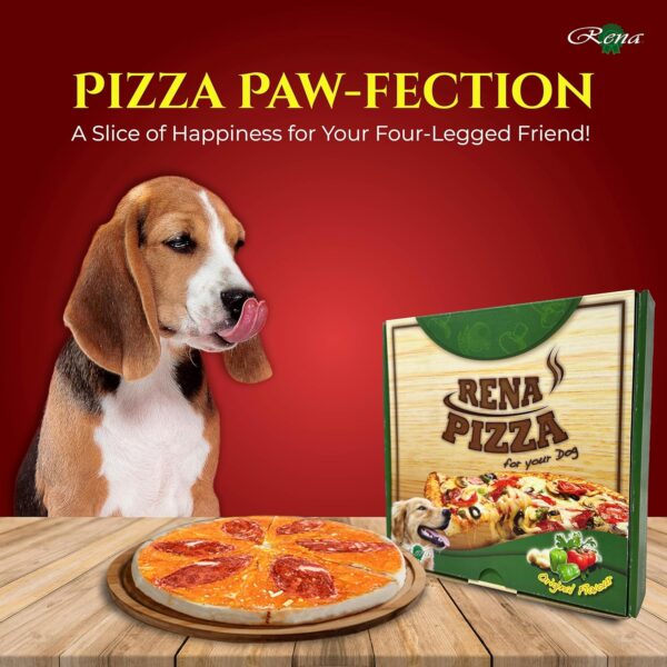 Rena Creamy Young Adult Dog Pizza, Meat Flavor - 12 Slice (Pack of 1)
