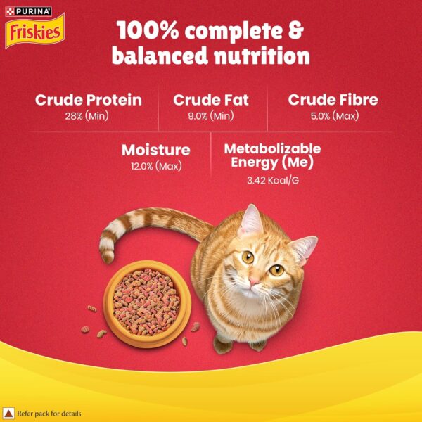 91IwUVArTbL._SL1500_.jpg PURINA, Friskies Meaty Grills Adult Dry Cat Food, 400 g, Contains Chicken, Turkey, Lamb and Vegetables Flavours