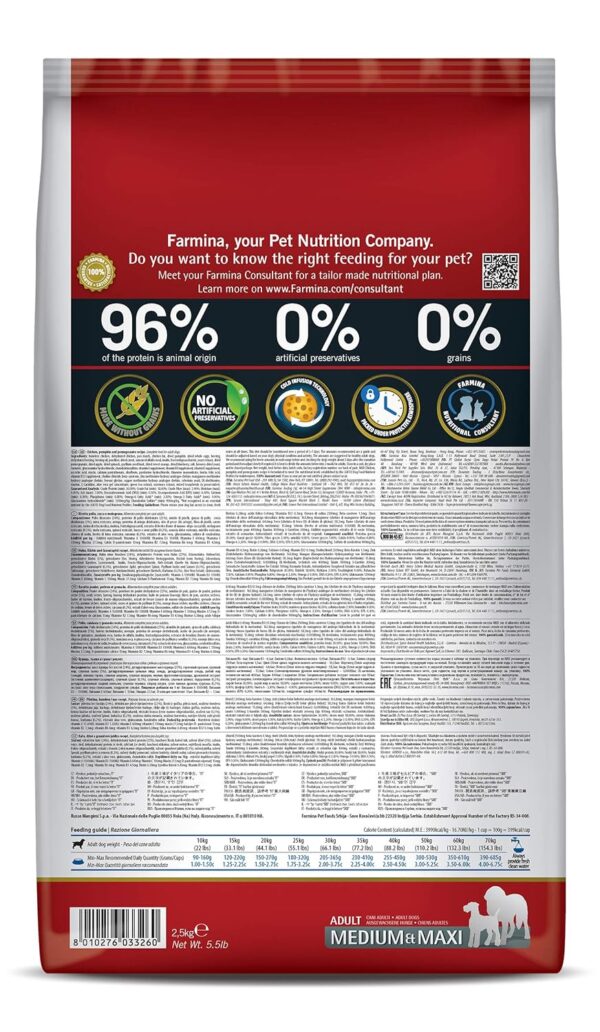 91KwNF1ve-L._SL1500_.jpg Farmina N&D Pumpkin Adult Medium/Maxi Dog Food | Chicken, Pomegranate & Pumpkin |Rich in Anti-oxidants| Complete Food for Adult Dogs | 2.5kg | No Artificial Preservatives
