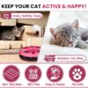 Foodie Puppies Cat Happy Circle with Ball Bell and Feather Mouse Attached for Cats and Kittens (Color May Vary) | Interactive Fun Toy for Exercise and Physical Health of Cats & Kittens (Happy Circle)