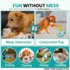 91lHT8xpe5L._SL1500_.jpg Foodie Puppies 2in1 Combo of Latex Squeaky Sound Chew Toy - (Blue Bull and Claw Ball) for Small Dogs & Puppies | Interactive Non - Toxic Durable Rubber Pet Toy for Training, Chewing and Playing