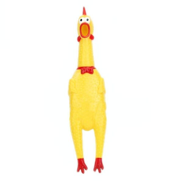 1764640705_41wSwu3qcnL._SL1001_.jpg PSK PET MART Dog & Puppy Rubber Chew Toys Combo- Ring Toy, Silicon Dumbbell, Squeaky Chicken Small (Pack of 3)