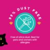 PetCrux Smart Clump Cat Litter 5kg 100% Natural Bentonite Odour lock Lavender and Lemon Scented Clay Dust Free Trial or Travel or Single Pack Premium Absorbent Eco-Friendly Sand for all Breeds of Cats