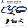 1765108682_61l1BsWmYOL._SL1500_.jpg A+a Pets’ Hands Free Adjustable Dog Leash | Waist Tie-up, Lightweight, Adjustable, Durable Nylon for Running, Hiking, Jogging & Walking (NPink)