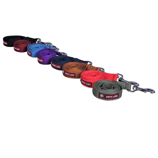 Pets Like Dog Polyester Leash Black(25mm) (GE-PL00010B)