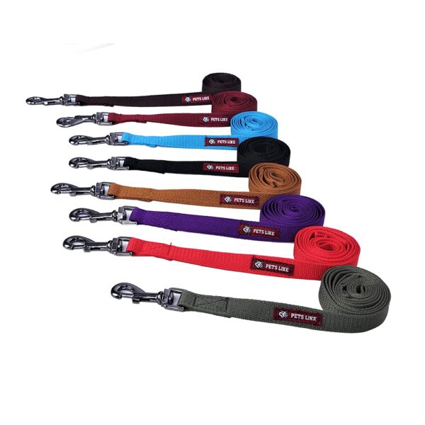 Pets Like Dog Polyester Leash Maroon(25mm) (GE-PL00010D)