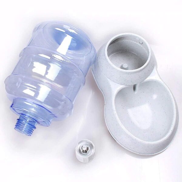 1765436936_61HruRtH6EL._SL1200_.jpg GLOWICK 3.5 Litter Self-Dispensing Gravity Pet Food Feeder Bowl Water and Food Cat Feeder Bowl and Automatic Water Dispenser Bottle (1Pcs)