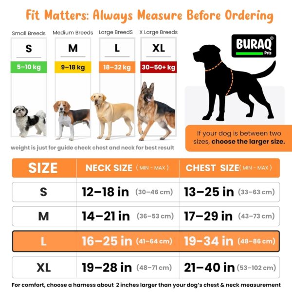 1765506450_71ngCU10UOL._SL1500_.jpg BURAQ No Pull Dog Harness For Large, Medium & Small Dogs | Reflective Oxford Vest | Soft Padded Chest Belt | Easy Control | Anti-Choke Dog Belt For Walking & Training,Black
