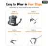 1765506455_71IxUGSxwXL._SL1500_.jpg BURAQ No Pull Dog Harness For Large, Medium & Small Dogs | Reflective Oxford Vest | Soft Padded Chest Belt | Easy Control | Anti-Choke Dog Belt For Walking & Training,Black