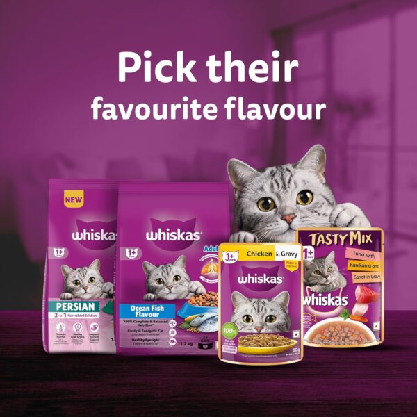 1765521936_81lMxyQwlSL._SL1500_.jpg Whiskas Adult (1+ Years) Dry Cat Food, Tuna Flavour, 480 g, Contains 41 Essential Nutrients, Complete & Balanced Nutrition for Adult Cats
