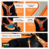 1765532498_81kCiuUBXcL._SL1500_.jpg Buraq Reflective Dog Harness with Leash, No-Pull Adjustable Belt Vest for Small, Medium & Large Dogs, Escape-Proof, Padded Training & Walking Harness (S - Orange)