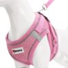 WOOFLIX Dog Harness for Small Dogs, Puppies and Cats | WOOFLIX Dog Harness for Small Dogs, Puppies and Cats | Suitable for Small Size Dogs, Cats & Puppies of 7kg-10kg | Reflective Soft Padded Dog Harness with Secure Fit | Pink (7kg-10kg Dog & Cat)