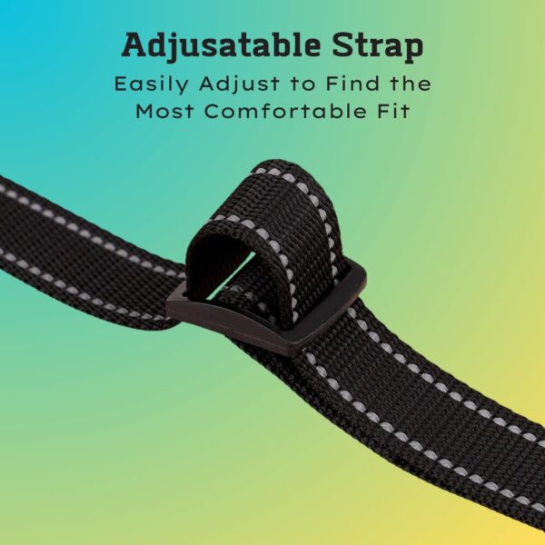 1765640970_61IvOHc2AVL._SL1500_.jpg Customized Dog Harness Leash with Name | Personalized Harness for Large Dogs | Adjustable, Reflective, Choke Free, Reflective (L, Black) (for 24-35 Kg Pet)