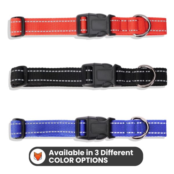 1765766150_81EmLeOQxUL._SL1500_.jpg Wooflix Reflective Leash & Collar Combo Set for Medium Large Dogs Durable Strong Dog Collar Belt & Dog Leash for Medium & Large Dogs Training & Walking Lead Dog Leash (Blue Reflective, Medium)