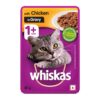 1765819741_6196KypGtnL._SL1000_.jpg Whiskas Wet Cat Food for Adult Cats (1+Years), Chicken in Gravy Flavour, 48 Pouches (48 x 85g) & Cat Treat, Tasty Chicken Flavour - 85 g