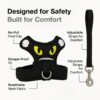 1765928083_619QOO-rG2L._SL1500_.jpg Adjustable Dog Harness and Leash Set for Dogs | No-Pull, No-Choke Soft Padded Vest | Cute Monster Face Design | Easy Control | Reflective & Comfortable Pet Harness | Walking and Training