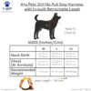 A+a Pets' 2in1 No Pull Dog Harness with in-Built Retractable Leash - Automatic and Anti Burst Impact Function (M, Red)