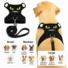 1765949527_71VGogsNXBL._SL1500_.jpg Adjustable Dog Harness and Leash Set for Dogs | No-Pull, No-Choke Soft Padded Vest | Cute Monster Face Design | Easy Control | Reflective & Comfortable Pet Harness | Walking and Training