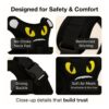 1765949530_71eh-tkgILL._SL1500_.jpg Adjustable Dog Harness and Leash Set for Dogs | No-Pull, No-Choke Soft Padded Vest | Cute Monster Face Design | Easy Control | Reflective & Comfortable Pet Harness | Walking and Training