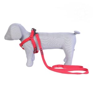 Pets Like Spun Poly V Harness with Leash Set Red (Small)