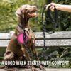 Boltz Heavy Duty Nylon Reflective Leash 6.5 Feet, ½ Inch Thick Reflective Training Rope for Small, Medium and Large Dogs, Strong and Durable Padded Handle & Night Reflective Leash (6.5 Feet, Black)