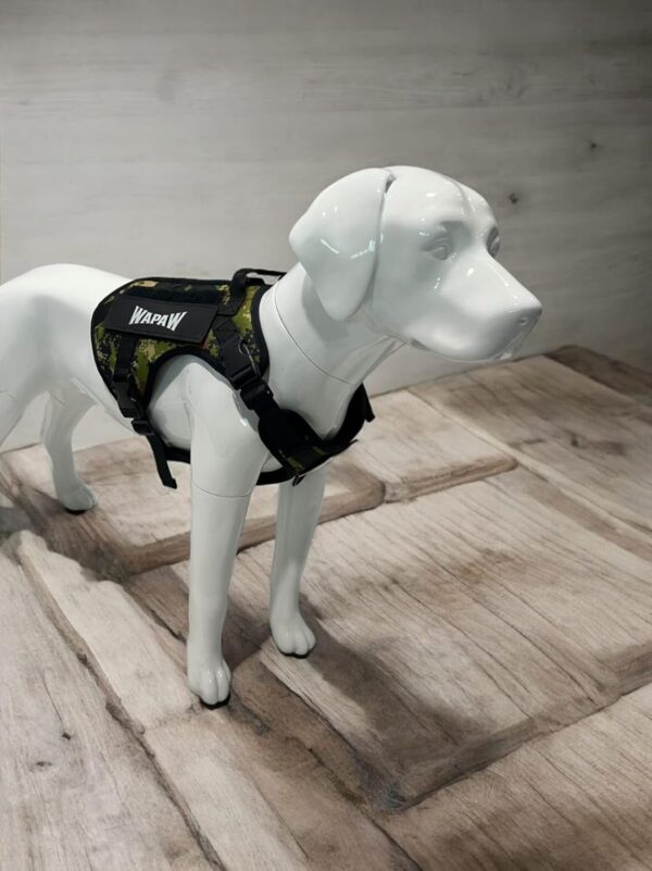 Dog Harness No-Pull Pet Harness Adjustable Outdoor Pet Vest 3M Reflective Oxford Material Vest for Dogs Easy Control for Small Medium Large Dogs (Large, Camouflage Green)