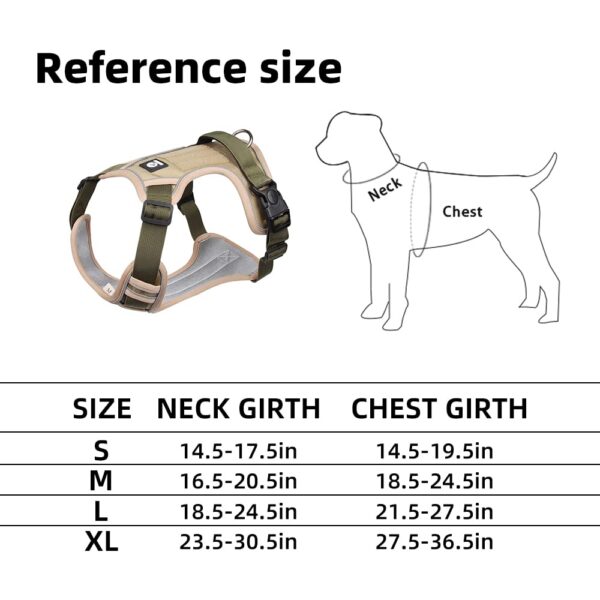 1766184630_613pECAbUDL._SL1000_.jpg PetVogue Dog Harness for Medium Dogs No Pull Reflective Dog Vest, Adjustable with 2 Leash Clips, No Choke Dog Vest with Loop Panels, Dog Harness with Easy Control Handle