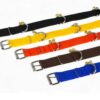 Dog Collar Belt and Leash Set for Large Dogs, Dog Stylish Nylon Leash Belts with Bell - Labrador, Golden Retriever, Pitbull, German Shepherd, Husky, Doberman (Large, Red)