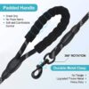 Petology Dog Leash 4FT Long, 1cm Thick Reflective Heavy Duty Rope with Anti-Slip Padded Handle for Small Dogs