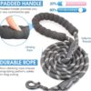 Petology Dog Leash 4FT Long, 1cm Thick Reflective Heavy Duty Rope with Anti-Slip Padded Handle for Small Dogs
