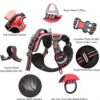 Dog Harness Dog Body Belt Vest for Large Medium Small Dogs with Safety Reflective No Pull Adjustable Military Style Dog Vest Training Harness(Red, Large)