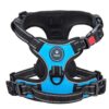 Dog Harness Dog Body Belt Vest for Large Medium Small Dogs with Safety Reflective No Pull Adjustable Military Style Dog Vest Training Harness(Blue, Large)