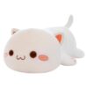 Peach Cat Plush - Soft Cat Plush Pillow - Adorable Grey Goma & White Peach Stuffed Animal Toy, Perfect for Cuddling, Home Decor, and Gifts for Kids & Adults - 40cm
